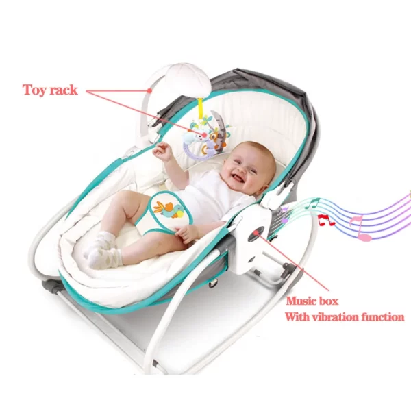 Wholesale 5 in 1 Baby Rocking Chair and Baby Bassinets Bed - 图片 7
