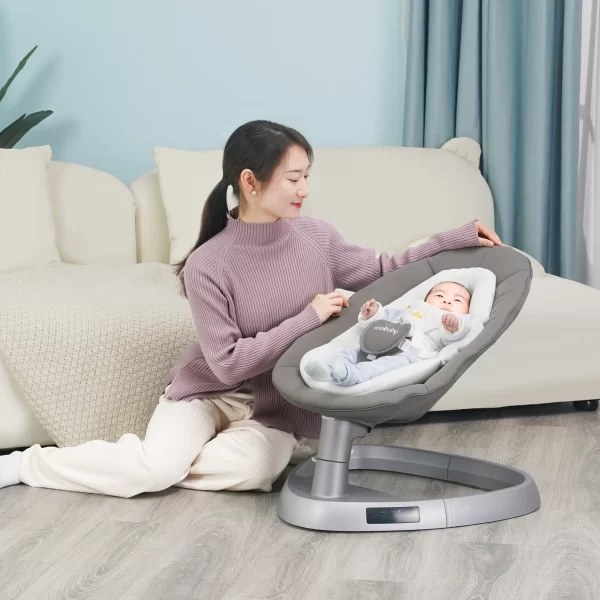 Wholesale Remote Control Electric Baby Rocking Chair, Comfortable Baby Swing Cradle Bassinet - 图片 6