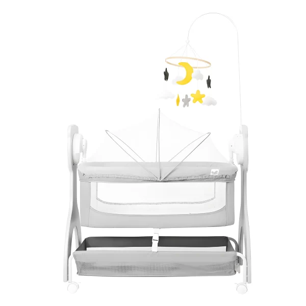 Wholesale Smart Electric Baby Rocking Crib with Wheels, Multi-Functional Baby Bassinets Bed - 图片 7