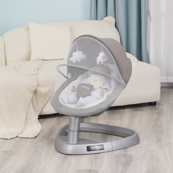 Wholesale Remote Control Electric Baby Rocking Chair, Comfortable Baby Swing Cradle Bassinet