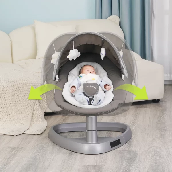 Wholesale Remote Control Electric Baby Rocking Chair, Comfortable Baby Swing Cradle Bassinet - 图片 7