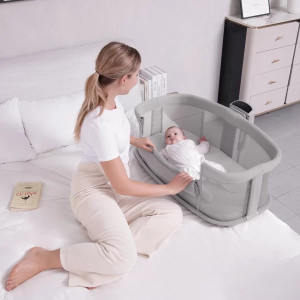 5 in 1 Smart Baby Bassinets Bed, Baby Rocking Crib Wholesale - 图片 8