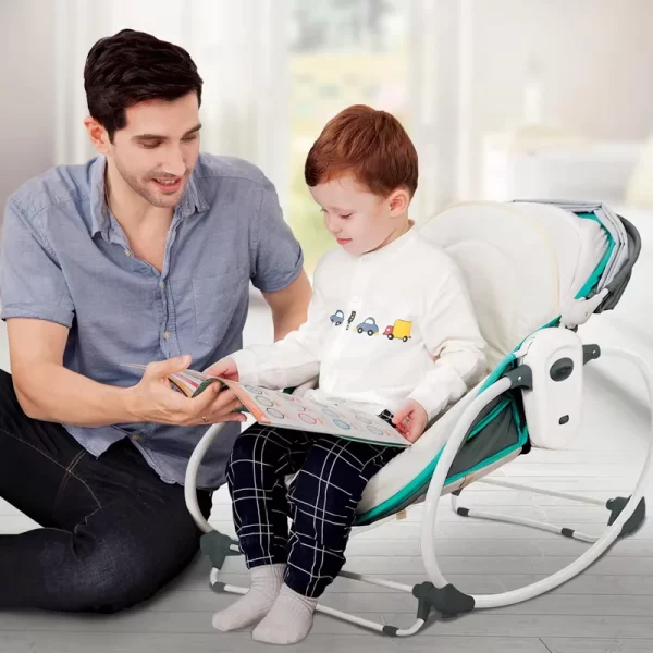 Wholesale 5 in 1 Baby Rocking Chair and Baby Bassinets Bed - 图片 3