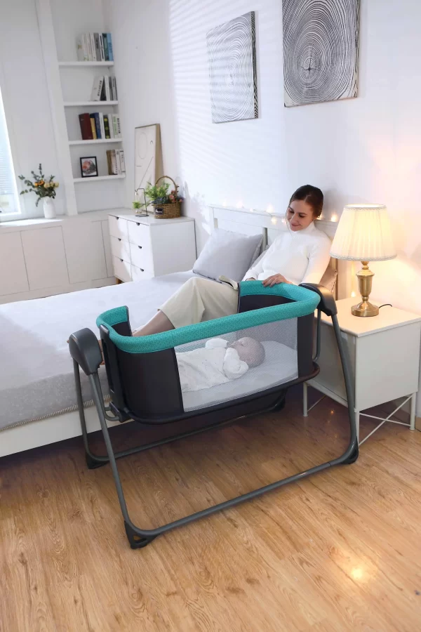 4 in 1 Smart Baby Bassinets Bed, Wholesale Baby Rocking Crib - 图片 3