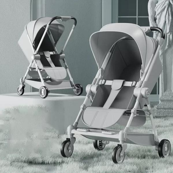 Baby Stroller, Infant Stroller with Canopy, Foldable Adjustable
