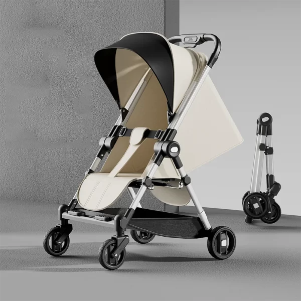 Baby Stroller, Infant Stroller with Canopy, Foldable Adjustable - 图片 3