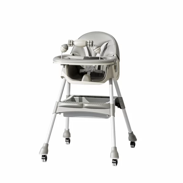 Foldable Baby High Chair with Adjustable Height, Wholesale