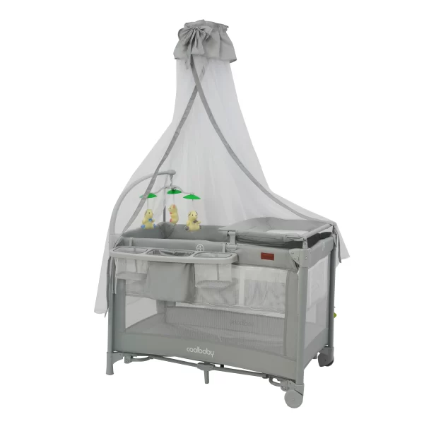 Portable Baby Playard Baby Playpen with Bassinet & Changing Table, Wholesale - 图片 8