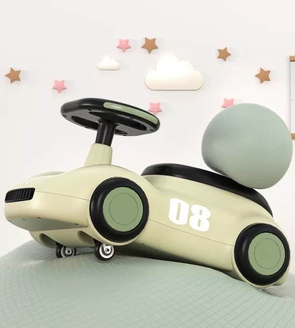 Baby Ride-On Scooter with Music & Lights, Kids Sliding Swing Car - 图片 7