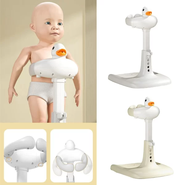 Cartoon Duck Baby Hug Bath Tower, Adjustable for Safe Toddler Showers