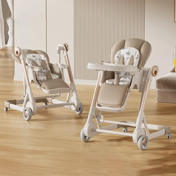 Foldable Adjustable Baby Highchair Portable Non-Slip Base Comfort Seat, Wholesale - 图片 3