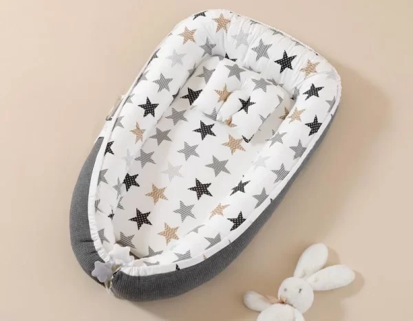 Cute Theme Double-Sided Baby Lounger for Newborn, Soft Breathable, Wholesale