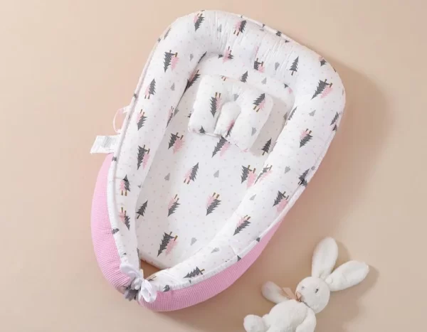 Cute Theme Double-Sided Baby Lounger for Newborn, Soft Breathable, Wholesale - 图片 6