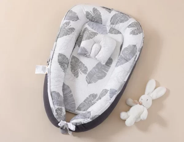 Cute Theme Double-Sided Baby Lounger for Newborn, Soft Breathable, Wholesale - 图片 3