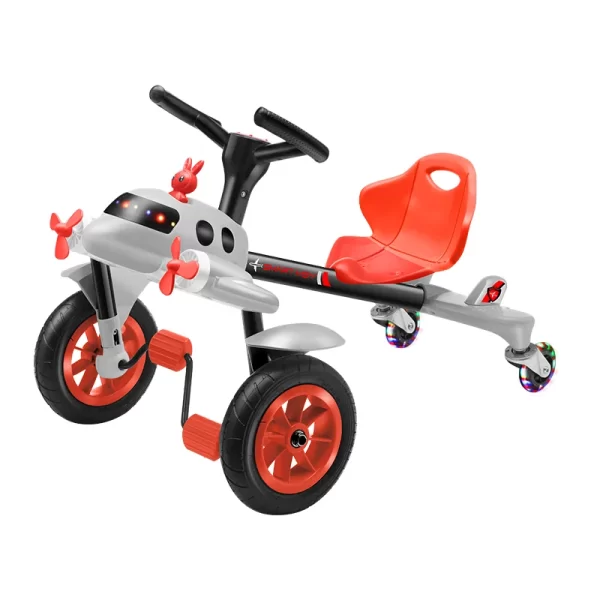 Kids Tricycle with Music, Light and Mini Fan - 图片 6