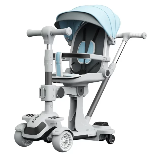 4-in-1 Luxury Baby Scooter – 360° Rotating Seat, Eco-Friendly & Musical LED Wheels - 图片 4