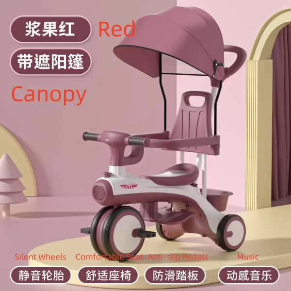 Wholesale Premium Baby Tricycle Kids Tricycle with Music and Lights - 图片 3