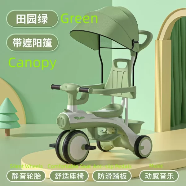Wholesale Premium Baby Tricycle Kids Tricycle with Music and Lights - 图片 5