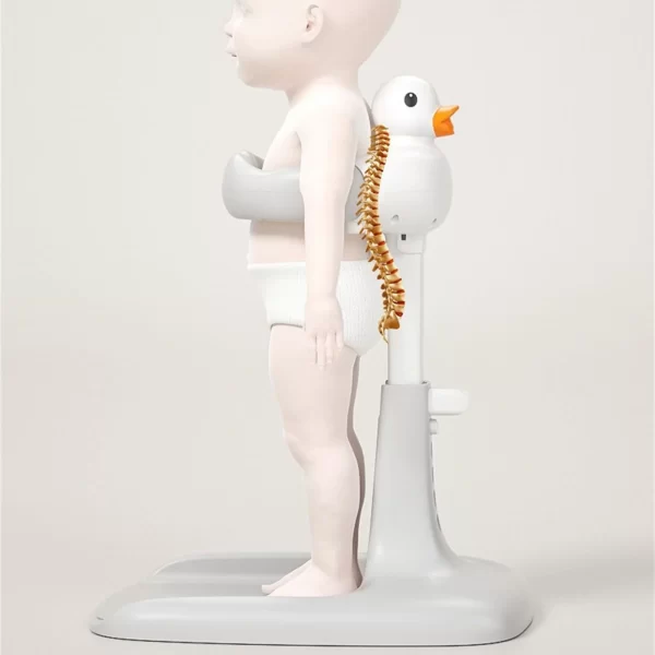 Cartoon Duck Baby Hug Bath Tower, Adjustable for Safe Toddler Showers - 图片 2
