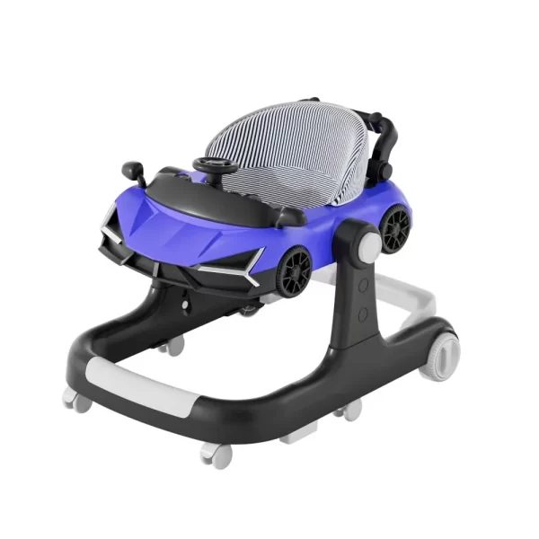 Baby Walker with Anti-Tip Base, Car Theme