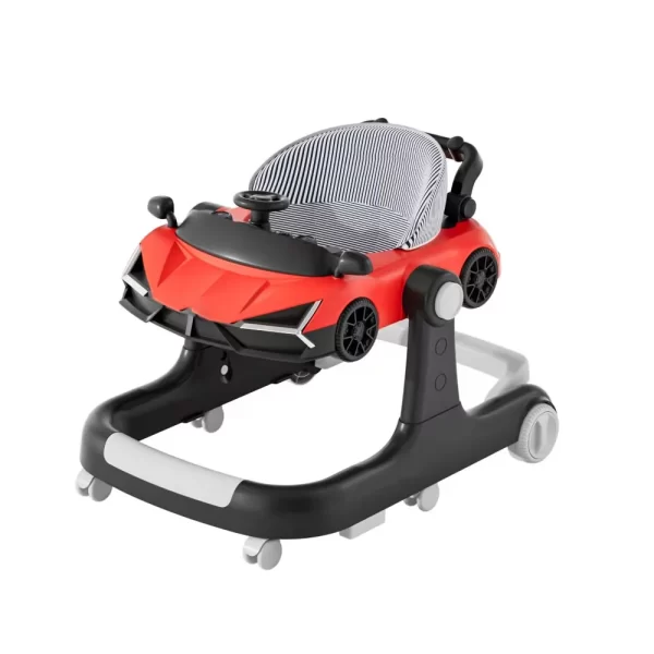 Baby Walker with Anti-Tip Base, Car Theme - 图片 2