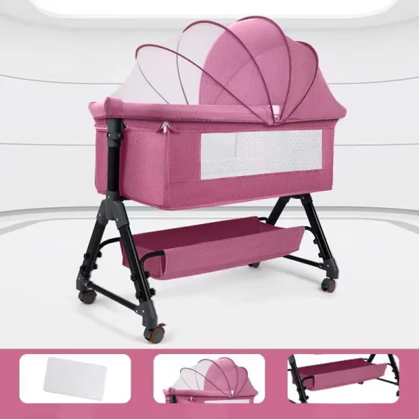 Multi-Functional Baby Rocking Crib Bed Bassinet - 图片 7