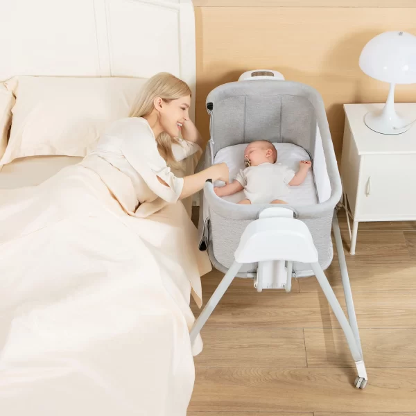 Electric Baby Cradle Baby Rocker Bed for Children Soothing - 图片 3