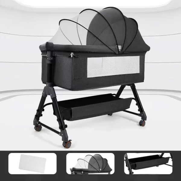 Multi-Functional Baby Rocking Crib Bed Bassinet - 图片 6