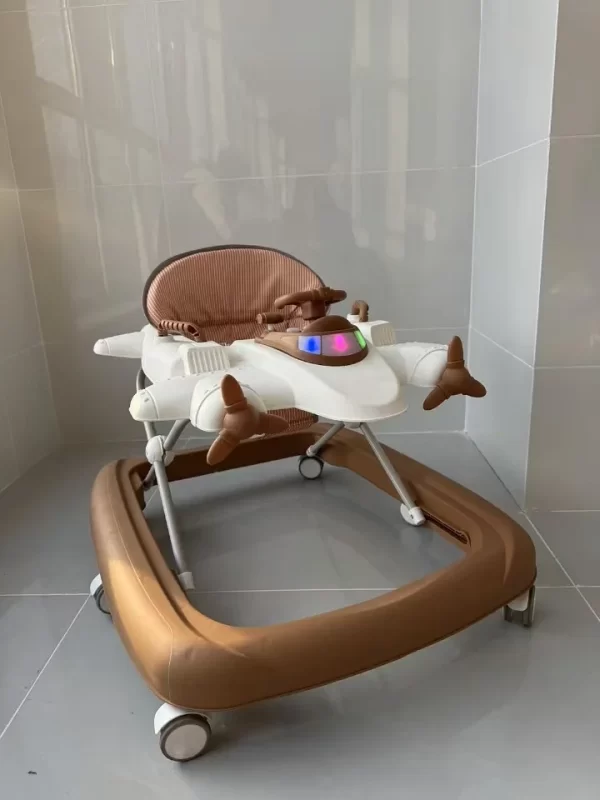 Cartoon Airplane Appearance Baby Walker with Music and Light, Wholesale - 图片 5