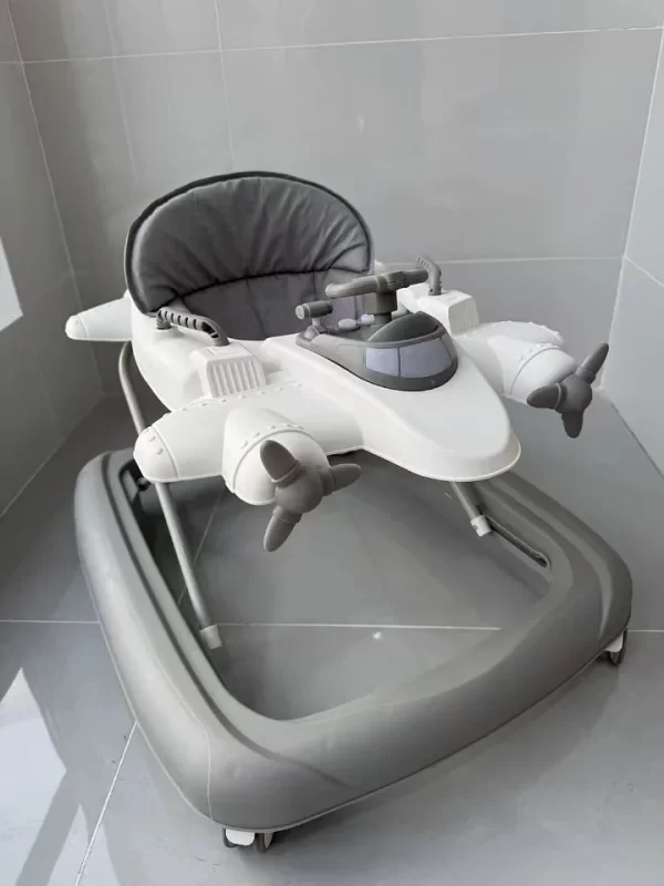 Cartoon Airplane Appearance Baby Walker with Music and Light, Wholesale - 图片 3