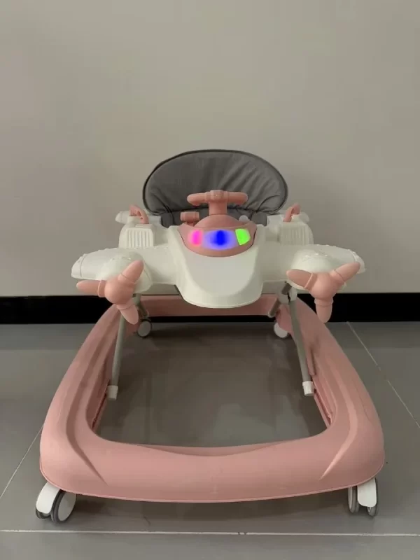 Cartoon Airplane Appearance Baby Walker with Music and Light, Wholesale