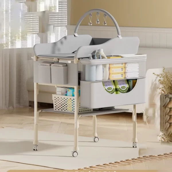 Foldable Baby Changing Table, Oxford Fabric & Carbon Steel - 图片 3