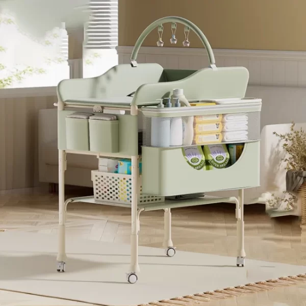 Foldable Baby Changing Table, Oxford Fabric & Carbon Steel - 图片 2