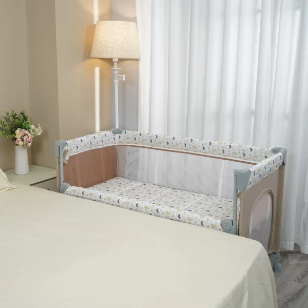 High Quality Classic Folding Portable Baby Cot Playpen Multi-Function Baby Bed - 图片 6