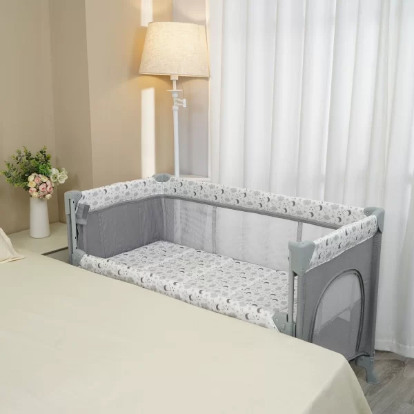 High Quality Classic Folding Portable Baby Cot Playpen Multi-Function Baby Bed - 图片 3