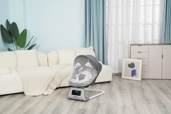 Upgraded LCD Screen Baby Swing Rocking Chair, Wholesale - 图片 3