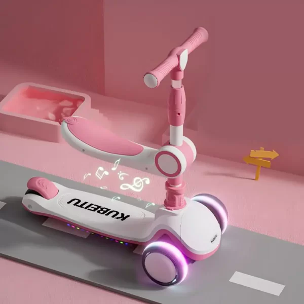 2-in-1 Sit & Stand Scooter with Foldable Design, Adjustable Seat - 图片 4