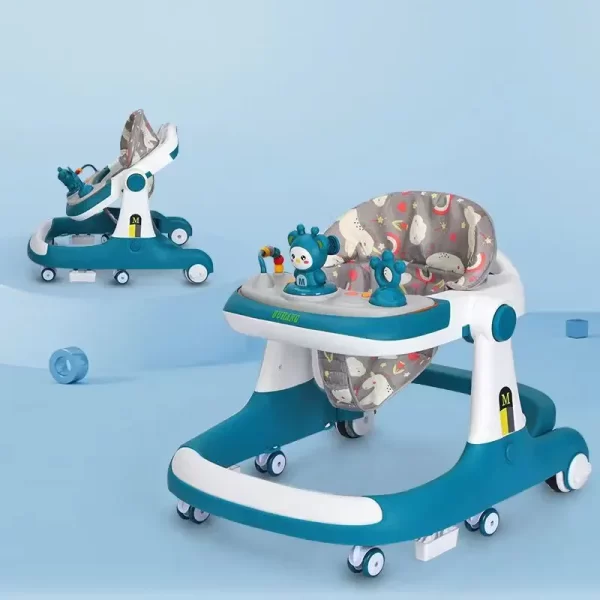 Music and Light Baby Walker, Multifunctional Adjustable for Toddler Infant - 图片 2