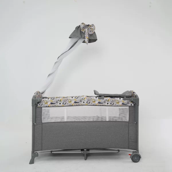 Foldable Baby Crib Bed Newborn Infant Playpen Sleeper Bedside Baby Bassinet - 图片 2