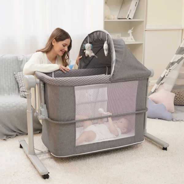 Multi-functional Bassinet Use Automatic Cradle Baby Rocker Bed Electric, Wholesale - 图片 4
