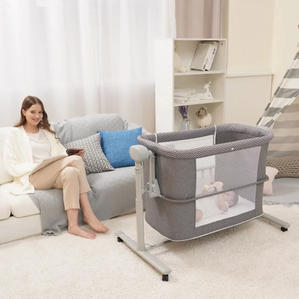 Multi-functional Bassinet Use Automatic Cradle Baby Rocker Bed Electric, Wholesale - 图片 2