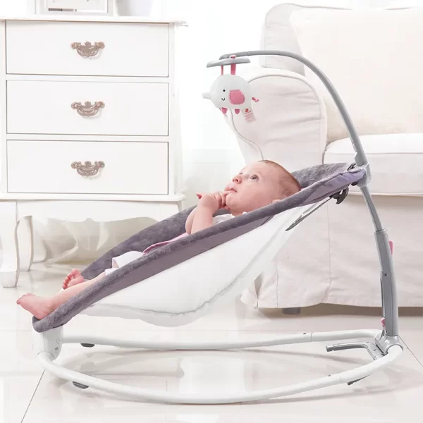Foldable Baby Rocking Chair, Toy bar Included - 图片 3