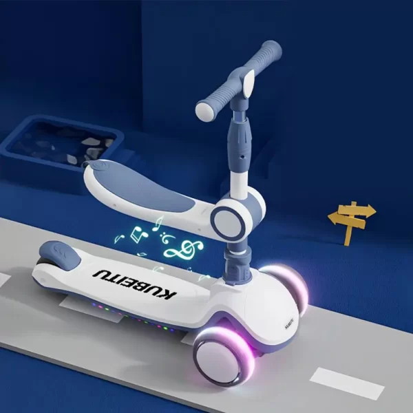 2-in-1 Sit & Stand Scooter with Foldable Design, Adjustable Seat - 图片 5