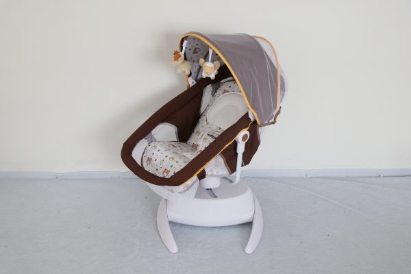 Quiet Electric Baby Rocker – Portable Infant Seat with Adjustable Recline, Wholesale - 图片 6