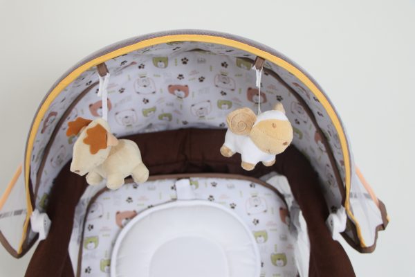 Quiet Electric Baby Rocker – Portable Infant Seat with Adjustable Recline, Wholesale - 图片 5