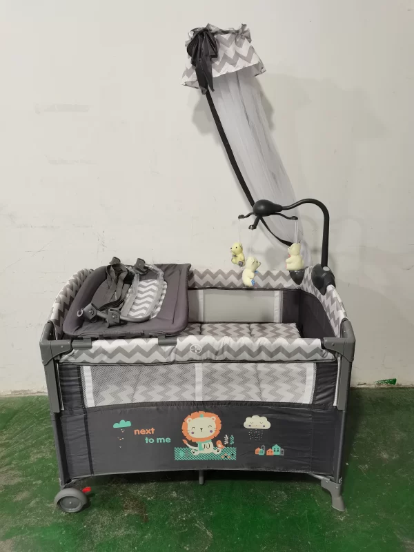 Deluxe Baby Playpen Baby Crib Bassinet, Portable & Multi-Functional, Wholesale - 图片 5