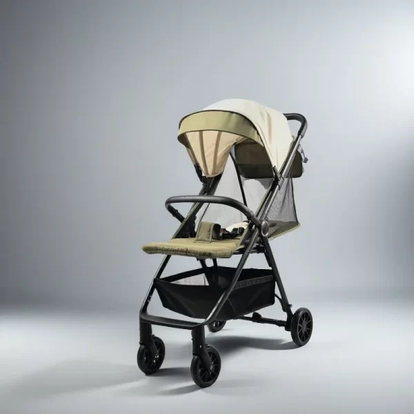 Baby Stroller with Large Canopy, Mesh Side Design - 图片 4