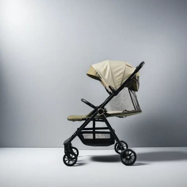 Baby Stroller with Large Canopy, Mesh Side Design - 图片 5