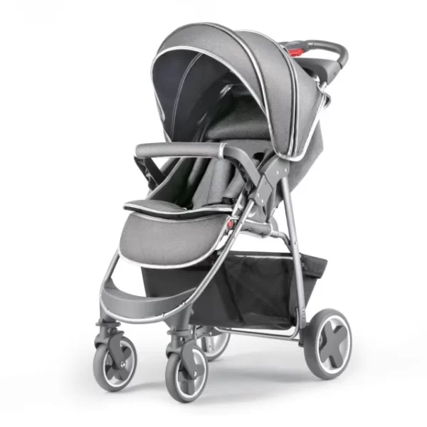 3-in-1 Luxury Baby Stroller – One-Hand Fold, 360° Rotating Wheels - 图片 3