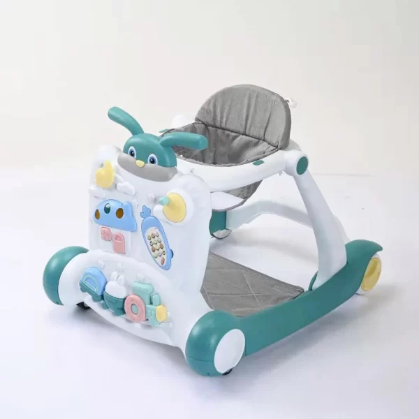 Deluxe Baby Walker with Extra-Large Puzzle Toy Tray & Convertible Play Table – 2-in-1 Learning & Activity Center, Wholesale - 图片 4